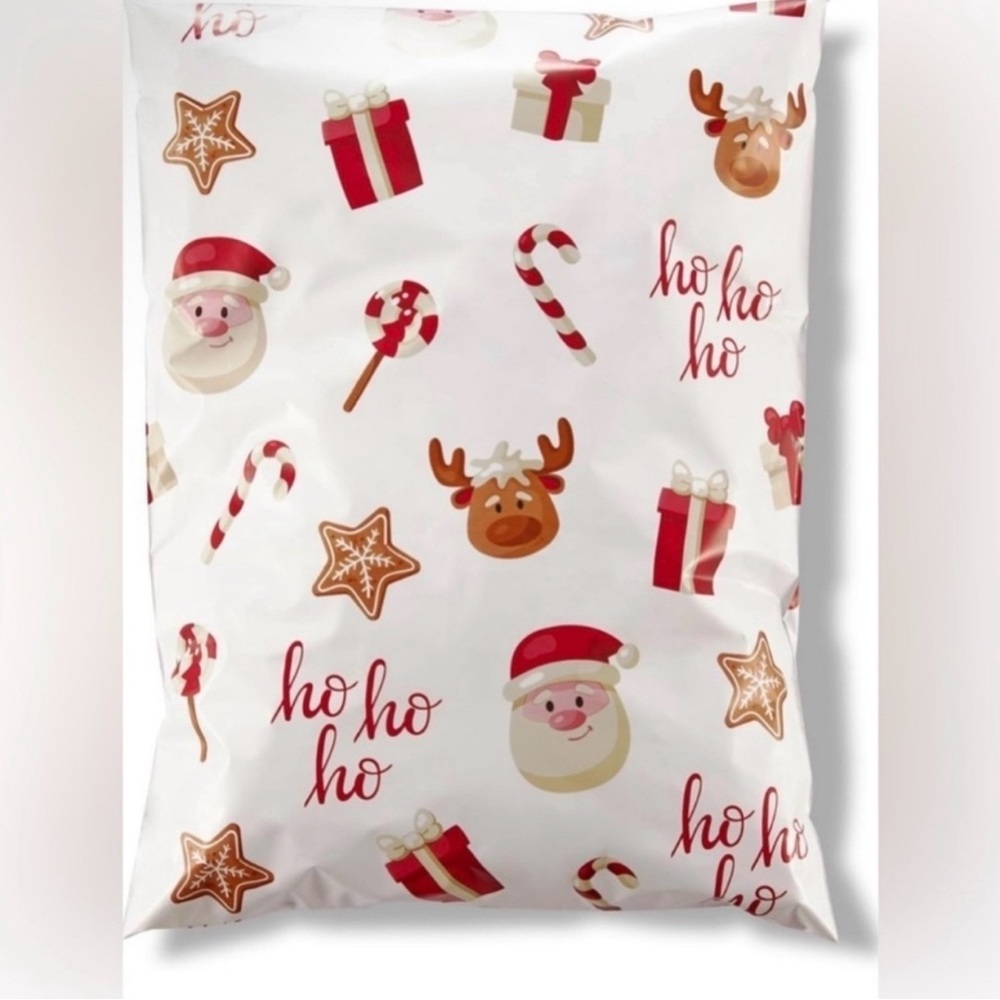 Festive Christmas Polymailers - 25 ct